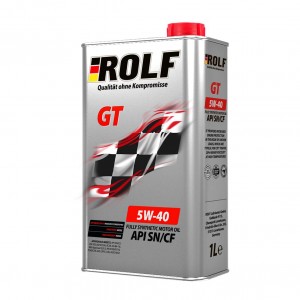 Масло моторное ROLF GT SN/CF 5W40 синт 1л 322234 ROLF