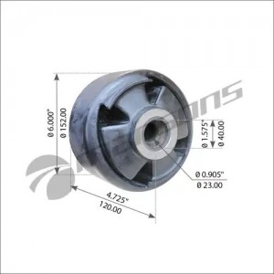Сайлентблок ROR балансира (150х120мм) MANSONS 780.090 MANSONS