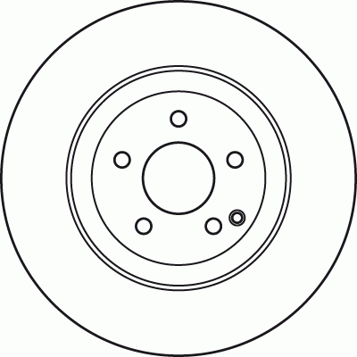 Диск тормозной передний MERCEDES W211, X204 DF7351S DF7351S TRW