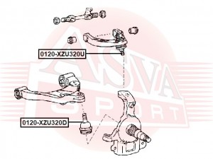 ОПОРА ШАРОВАЯ TOYOTA 0120XZU320D 0120-XZU320D ASVA