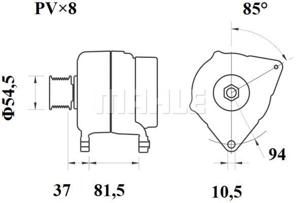 Стартер 24V 5.5kW MS 757 MAHLE KNECHT
