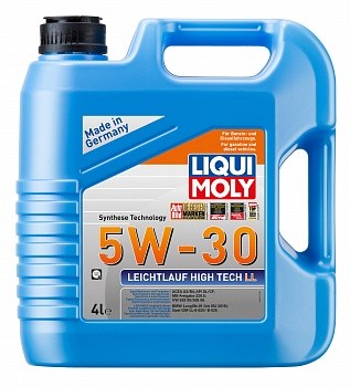 39006 LiquiMoly Синт-ое мот.масло Leichtlauf High Tech LL 5W-30 SL/CF A3/B4 (4л) 39006 LIQUI MOLY
