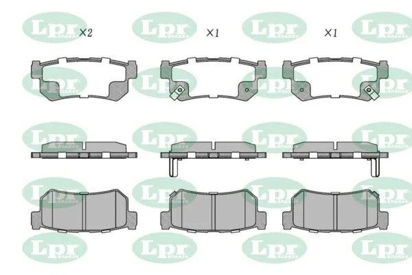 Комплект тормозных колодок 05P1210 05P1210 LPR