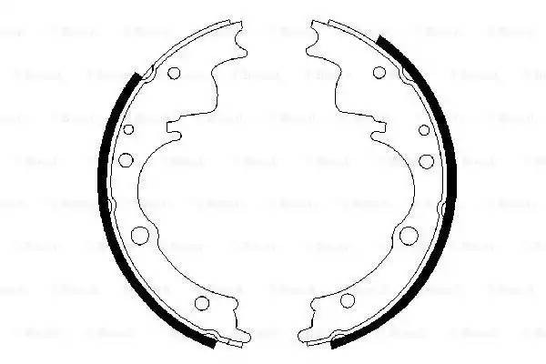 Колодки тормозные IVECO Daily (89-) задние барабанные (4шт.) BOSCH 0 986 487 287 BOSCH