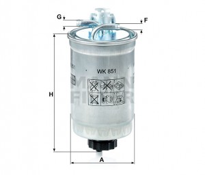 AUDI/VW  GOLF III/PASSAT B4/T4 WK851 MANN FILTER