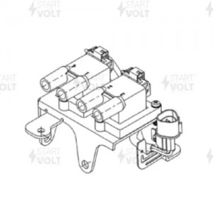 Катушка зажигания для а/м Hyundai i10 (07-) 1.1i (SC 0812) SC 0812 START VOLT