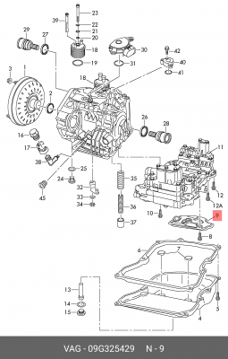 Фильтр масляный АКПП VW Golf 5,Jetta,Passat ОЕ 09G 325 429 VAG