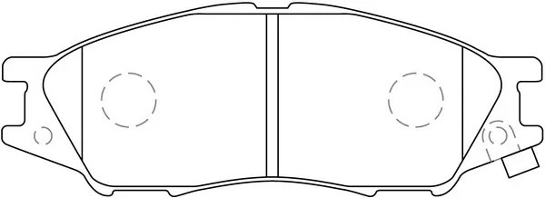 Колодки тормозные передние NISSAN ALMERA CLASSIC 06- BP22435 BP22435 SB NAGAMOCHI