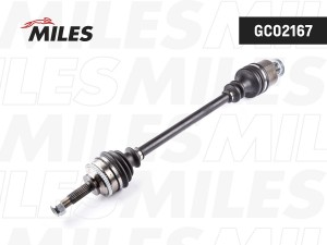 Привод в сборе правый RENAULT CLIO II/KANGOO 1.2-1.9DTI 97-09 с ABS МКПП (GKN 30 GC02167 MILES