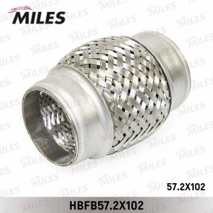 Труба гофрированная (гофра) внутренним плетением 57.2X102 (BOSAL 265-327) HBFB57 HBFB57.2X102 MILES