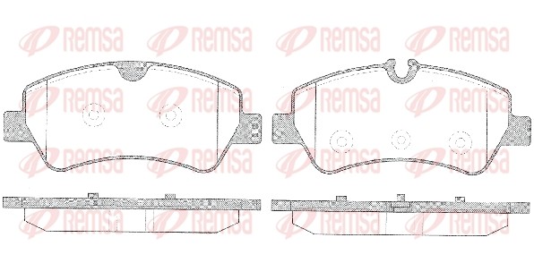 1521 00 колодки дисковые задние!\ Ford Transit/Tourneo Custom 300 2.20TDCI 12> 1521.00 REMSA