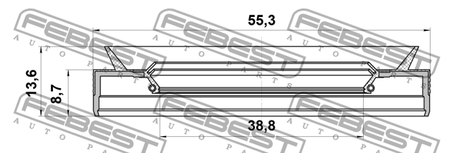 Сальник привода FORD Focus (11-) АКПП FEBEST 95PES-40550914C FEBEST