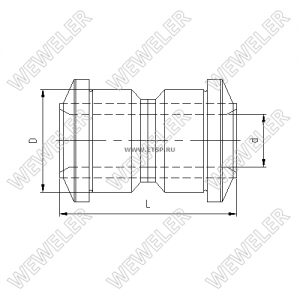 сайлентблок рессоры !(мр) 22x64x96\MB Atego C234671 WEWELER