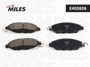 Колодки тормозные передние (Смесь Low-Metallic) NISSAN PATHFINDER 14-/INFINITI Q E400606 MILES