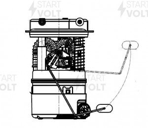 Модуль топливного насоса для а/м Renault Arkana (19-) 1.3Tce 4x2 (SFM 0919) SFM 0919 START VOLT