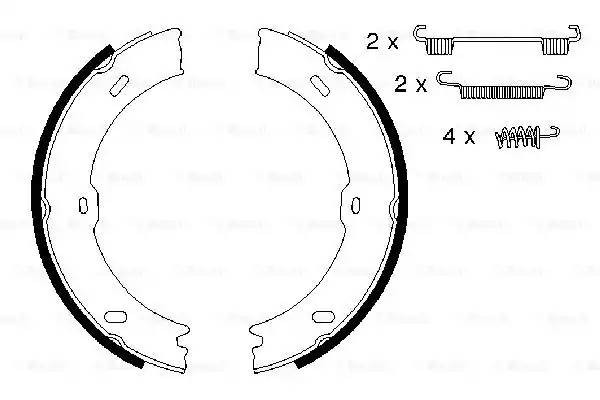 Колодки тормозные MERCEDES Sprinter (06-) задние барабанные 4шт. BOSCH 0 986 487 720 BOSCH