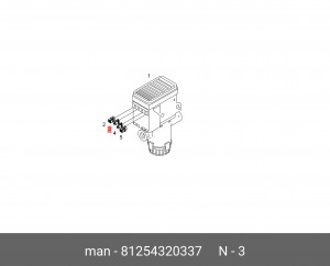 Корпус штекера A-2-1,5-CODEA/ST-GR 81254320337 MAN