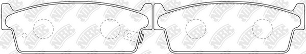Колодки тормозные NISSAN 200 SX (88-93) задние (4шт.) NIBK PN2200 NIBK