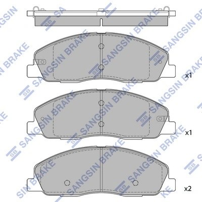 Колодки тормозные дисковые GAZEL NEXT SP4100 SP4100 SANGSIN