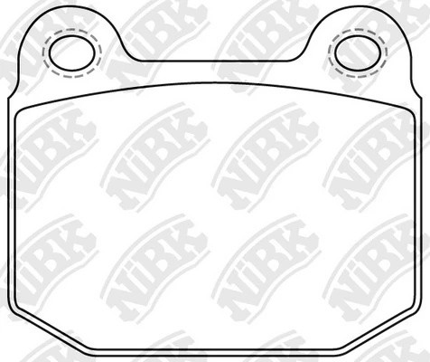 Колодки тормозные SUBARU Impreza (07-14) задние (4шт.) NIBK PN0226 NIBK