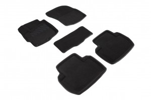 Коврик салона MITSUBISHI Outlander 3 (12-) 3D 3-х слойная конструкция черный (5  85358 SEINTEX