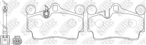 Колодки тормозные дисковые (с датчиком износа) (AUDI Q7 (4L), PORSCHE CAYENNE (9 PN0347W NIBK
