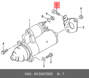 Болт VW AUDI OE N 103 470 03 VAG