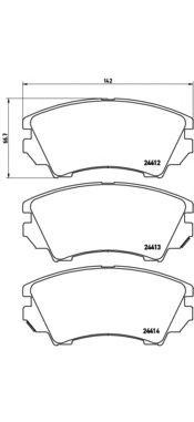Колодки тормозные P59055 P59055 BREMBO