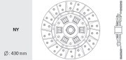 Диск сцепления HYUNDAI AeroSpace,AeroCity (430мм) ведомый VALEO PHC HD-134 VALEO PHC