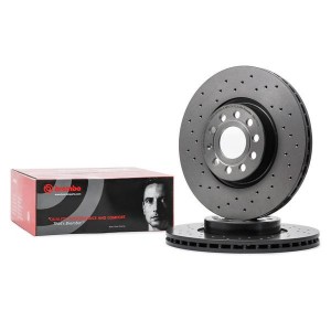 Диск тормозной AUDI A3 VW Golf 4,5 Passat,Tiguan перфорированный пер.вент. D=312 0997721X BREMBO