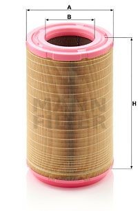 фильтр воздушный! H465 D308 d175\ Scania 124 C311254 MANN FILTER