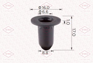 Клипса автомобильная [упаковка 10 штук] TJB1659 TJB1659 TATSUMI