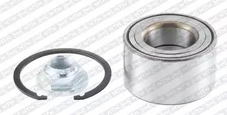 к-кт подшипника ступицы передн.! без ABS Mazda 3/5 1.4-2.0i/1.6-2.2D 03> R170.60 NTN SNR
