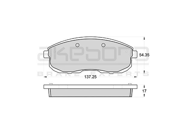 Колодки тормозные дисковые передние NISSAN JUKE/TEANA J32 AN-279WK AN-279WK AKEBONO