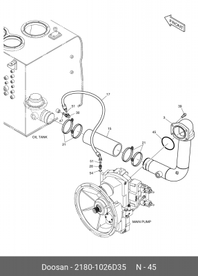 2180-1026D35 О-кольцо 2180-1026D35 DOOSAN