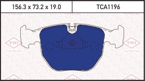 Колодки тормозные дисковые передние BMW 7(E38)/ 5(E39)/ X5(E53) 96- TCA1196 TCA1196 TATSUMI