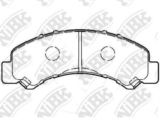 Колодки тормозные ISUZU NLR85 передние (4шт.) NIBK PN4543 NIBK