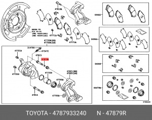 ВТУЛКА 47879-33240 47879-33240 TOYOTA