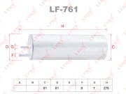 Фильтр топливный LF-761 LF761 LYNXAUTO