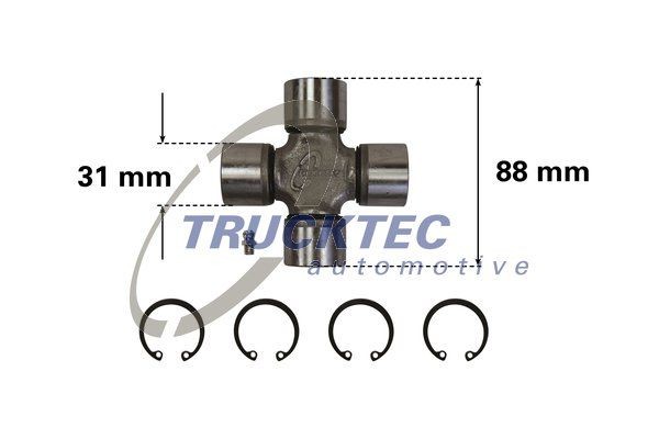 крестовина кардана! 31x88.5 \MB 609/809/Sprinter 02.34.012 TRUCKTEC
