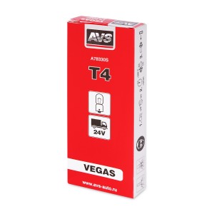 Лампа 24V T4W BA9s AVS A78330S AVS