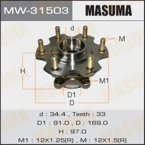 к-кт подшипника ступицы! задней\ Mitsubishi Pajero 01> MW-31503 MASUMA