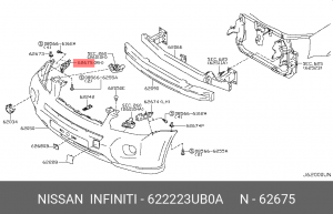 NISSAN X-TRAIL (T31) (2007>) с 07/2010 62222-3UB0A NISSAN