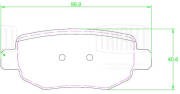 Колодки торм. Chery Tiggo 4 Pro (20-)/Omoda C5 (22-) 2WD диск. зад. (PF 2311) PF2311 TRIALLI