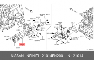 NISSAN QASHQAI (J10) (2006>) 21014-EN200 NISSAN