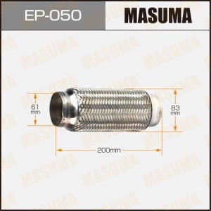 гофра глушителя! 61x200\ EP-050 MASUMA