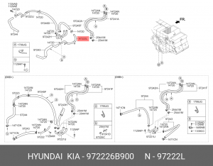972226B900 ТРУ БКА СИСТЕМЫ ОХЛАЖДЕНИЯ, ПРЕДНАЗНАЧЕНА ДЛЯ ПЕРЕМЕЩЕНИЯ ОХЛАЖДАЮЩЕЙ 972226B900 HYUNDAI