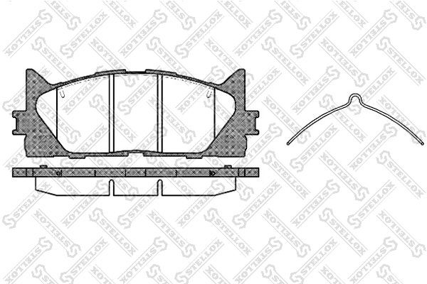D2270-01 [0446533450] !колодки дисковые п.\ Toyota Camry ACV 40/45 06> 002-007-SX STELLOX