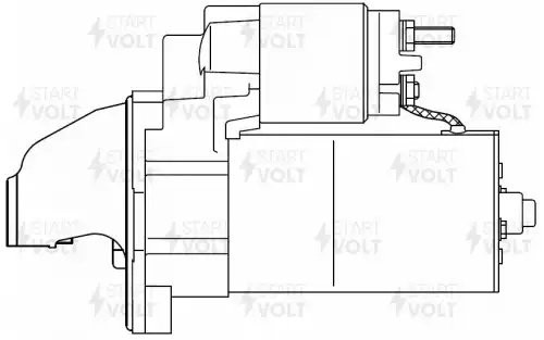 Стартер для а/м Fiat Ducato (06-) 2.3JTD 1,7кВт (LSt 1622) LST 1622 START VOLT