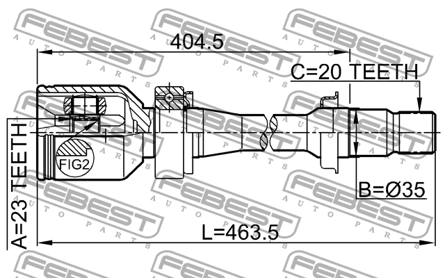 ШРУС 0111-SXM10RH 0111-SXM10RH FEBEST